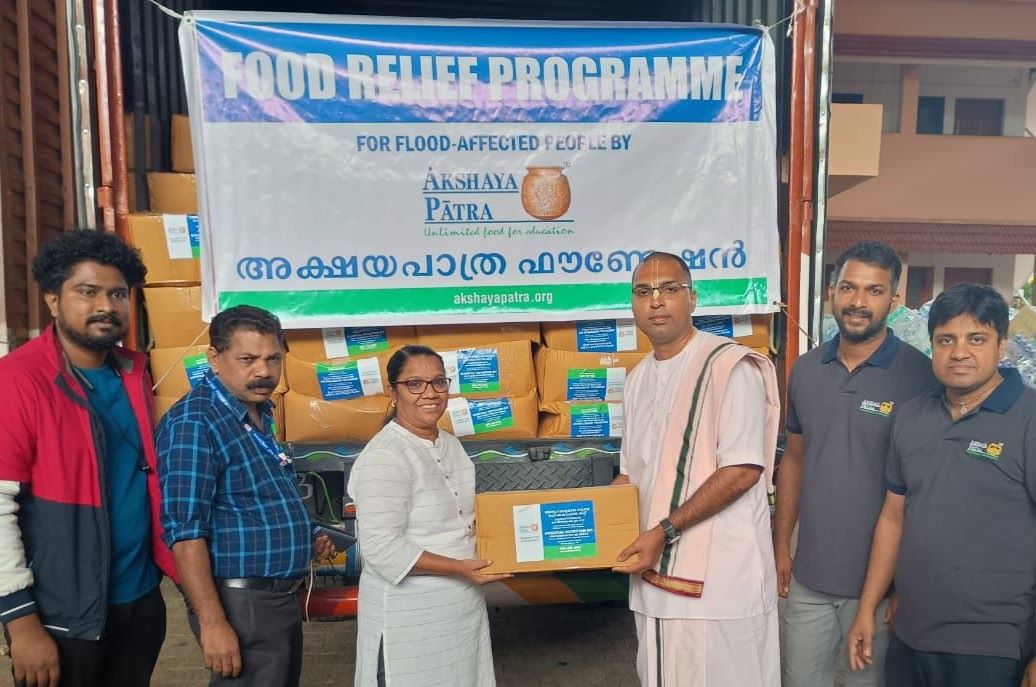 Akshaya Patra Foundation Mobilizes Rapid Relief For Flood-Affected Communities In Wayanad